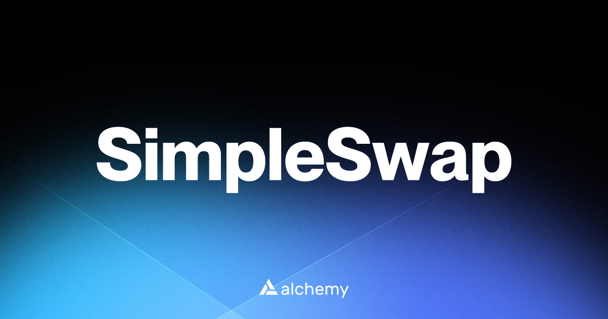 SimpleSwap – Trading Tools – Alchemy